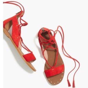 Madewell Bridget Lace-Up Sandal Size 8